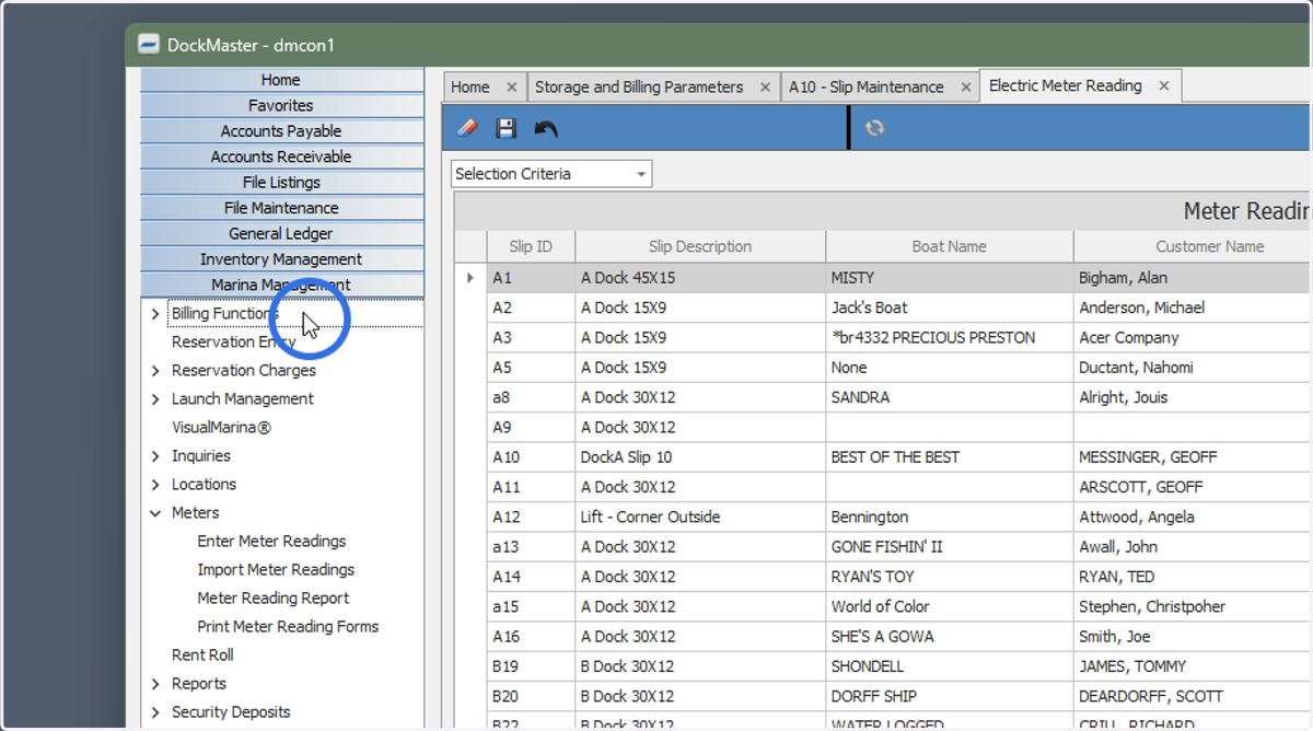 Click Billing Functions