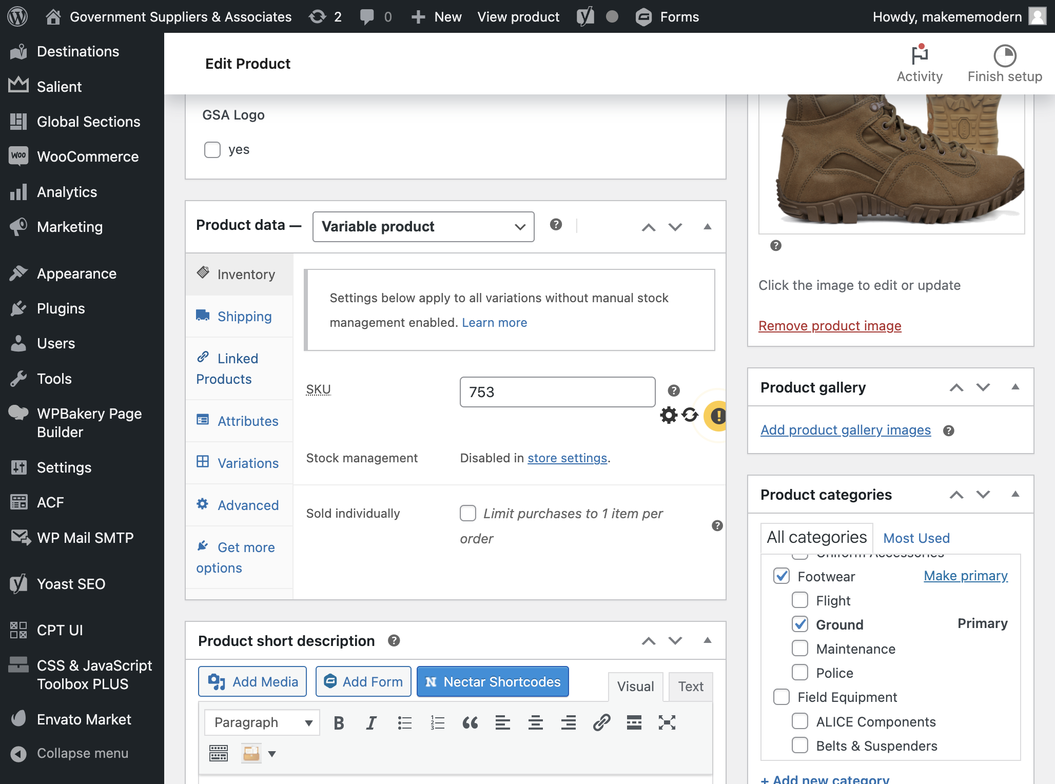 Under Product data, click on Linked Products.