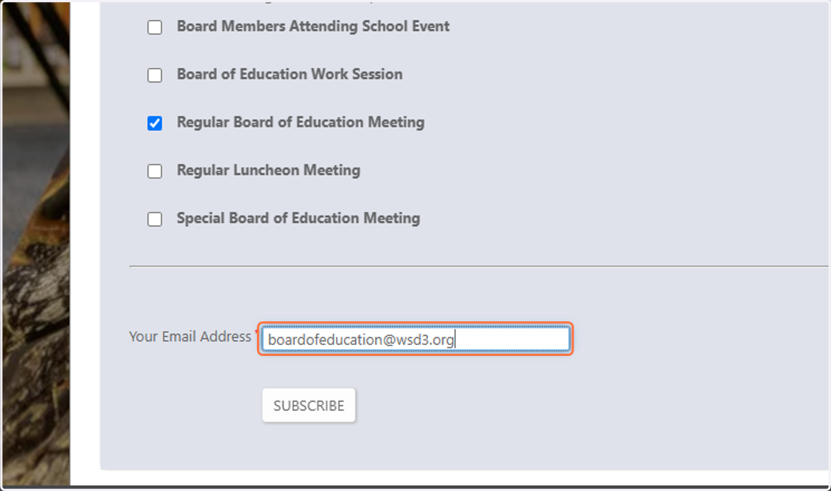 Enter your email address