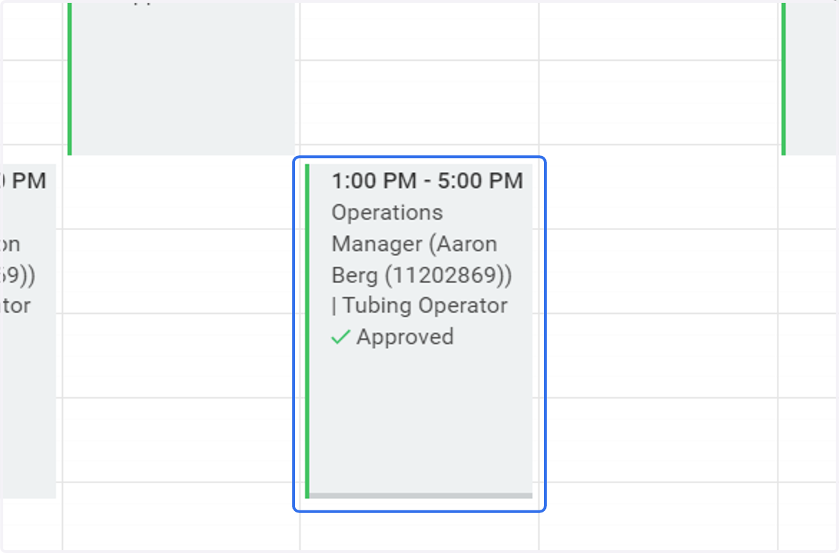 Click on the shift you would like to add to open shifts.