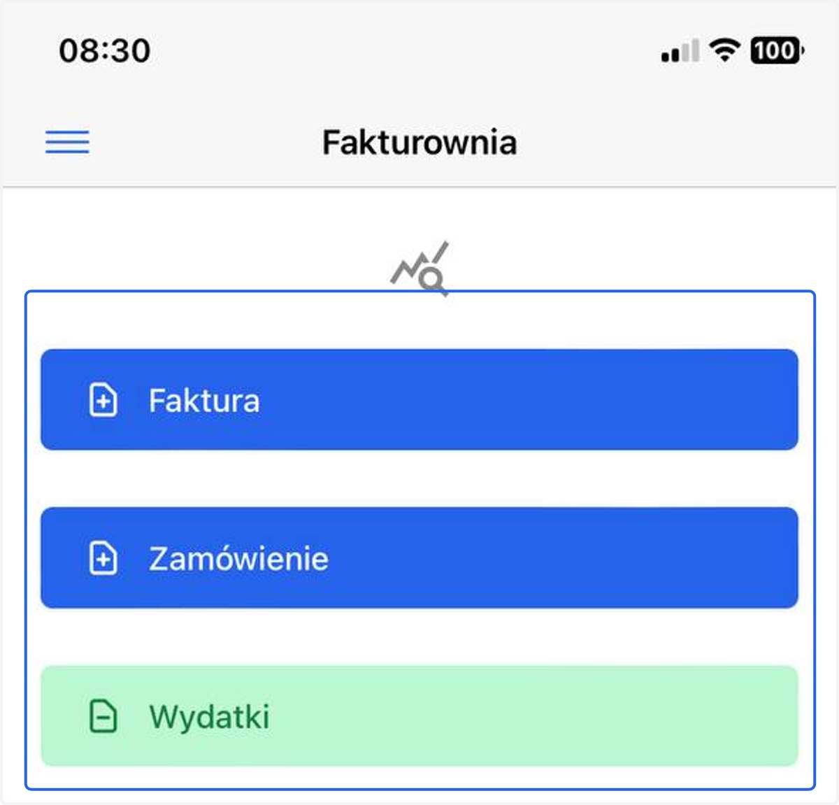 Tak wygląda tryb jasny w aplikacji mobilnej.