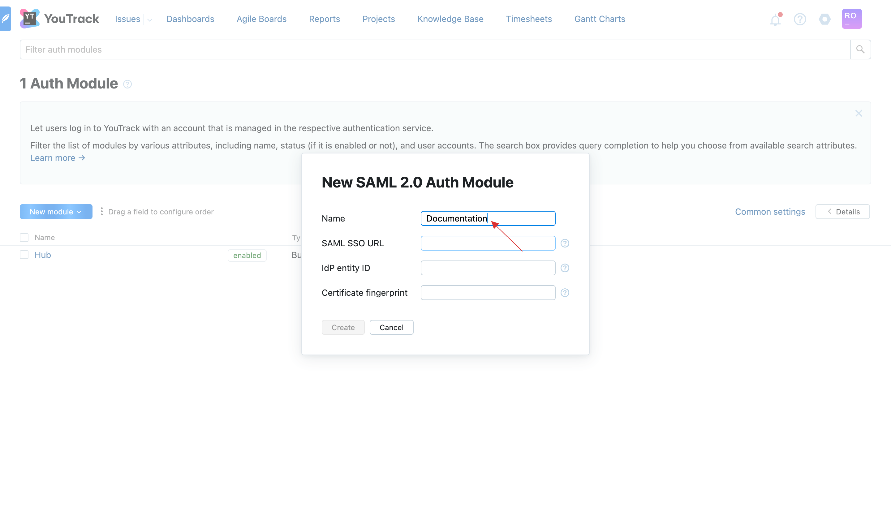 SAML 2.0 Auth Module