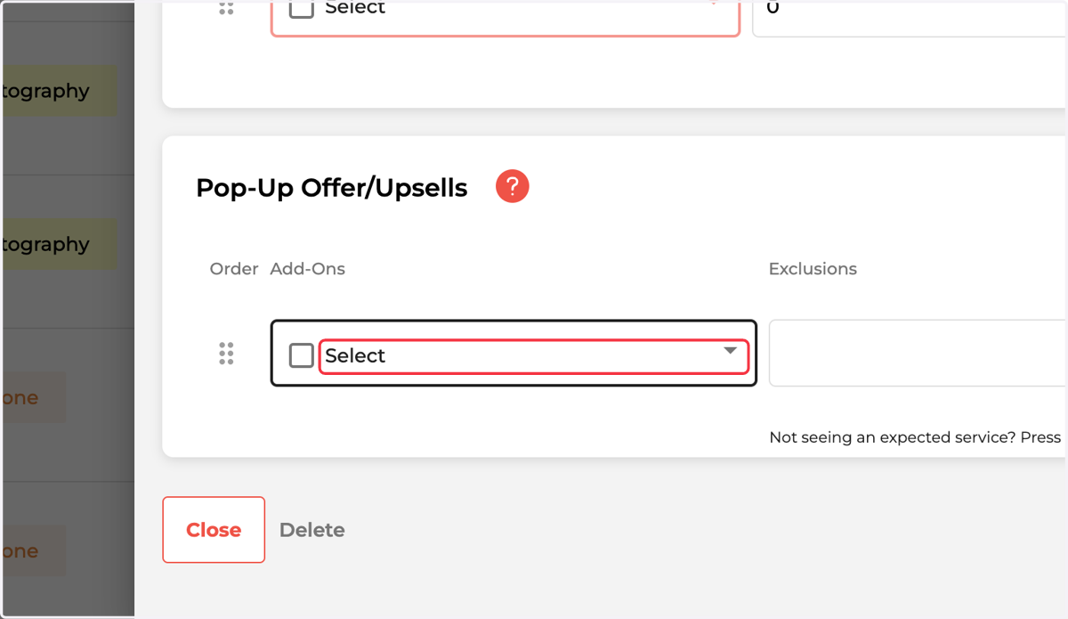 Set your Pop-Up Offer