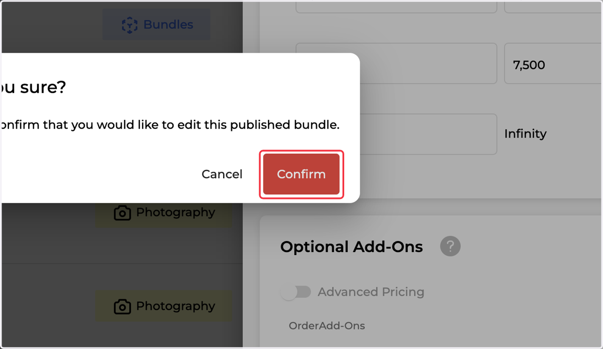 Click on Confirm