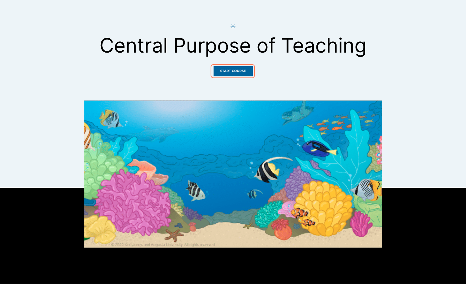 On the Cell start page, click on START COURSE