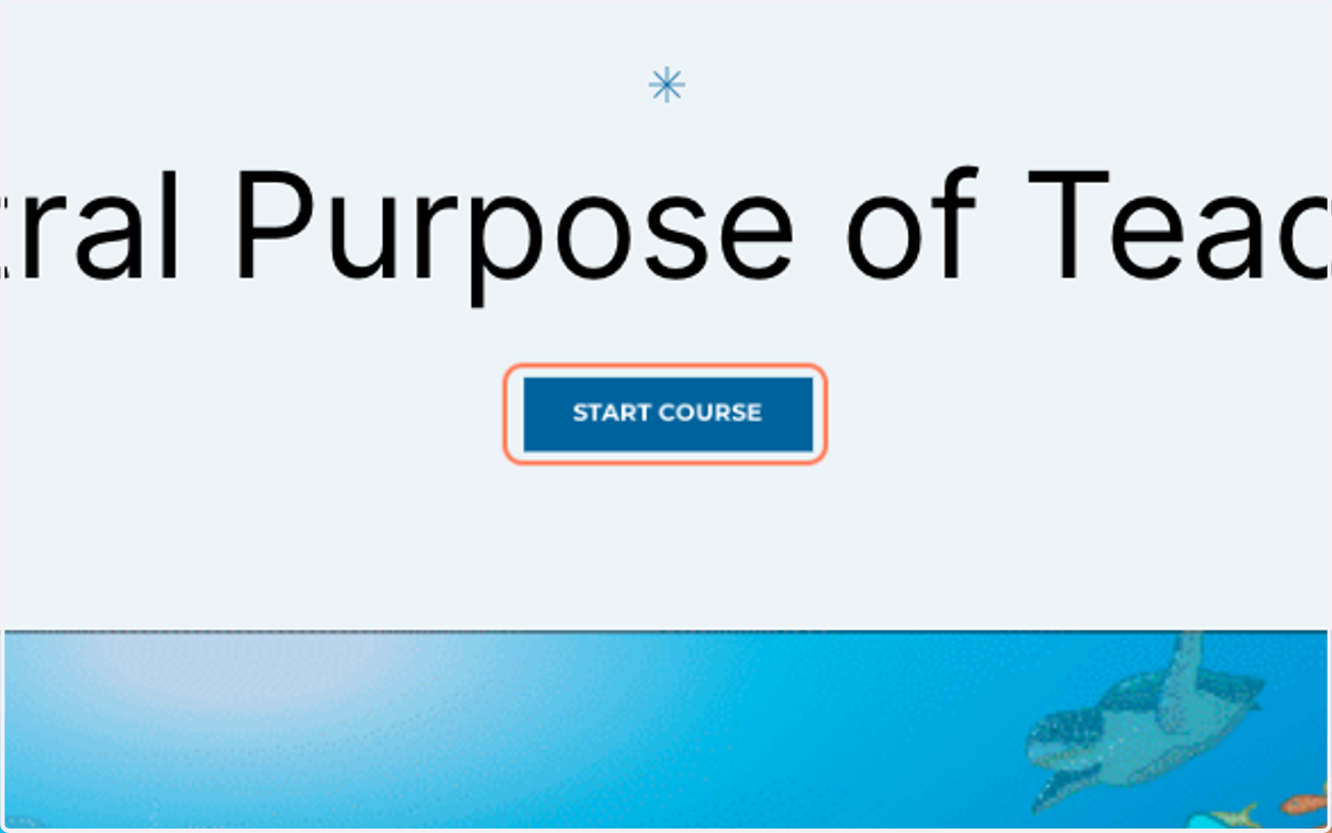 On the Cell start page, click on START COURSE