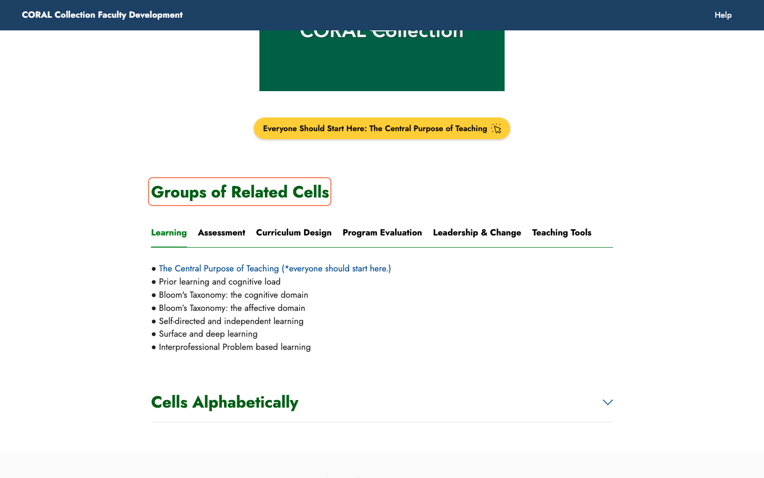 Click on Groups of Related Cells