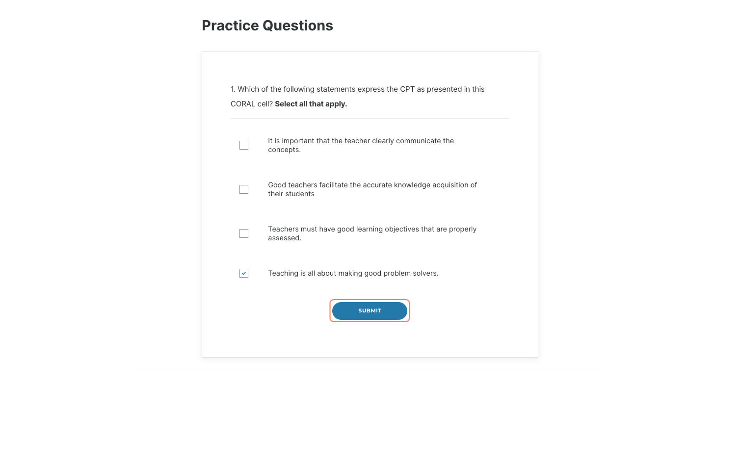 Click on SUBMIT and then Continue