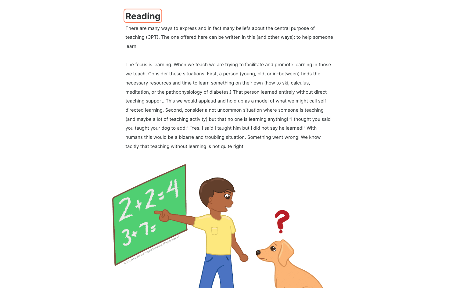 Read Lesson content