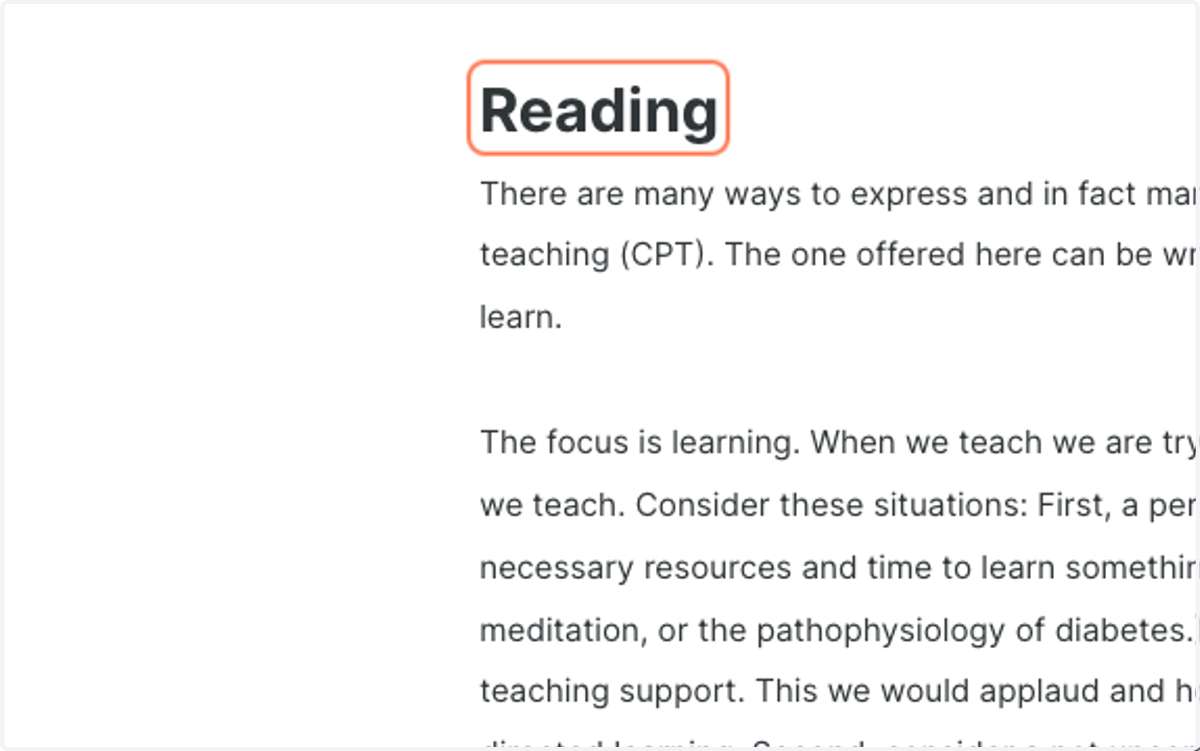 Read Lesson content