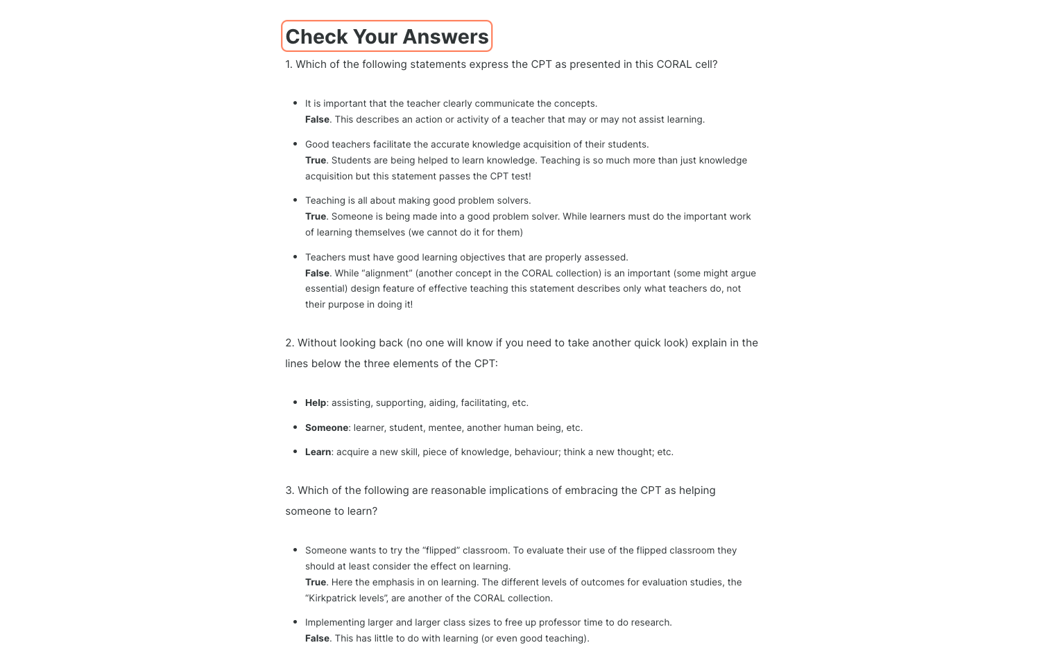 Review EXPERT Responses and then Continue