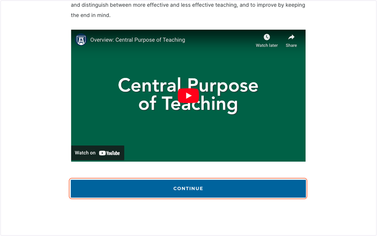 Click on CONTINUE
