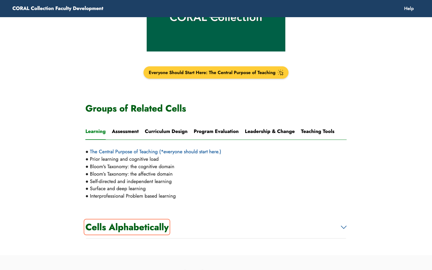 Or, Click on Cells Alphabetically