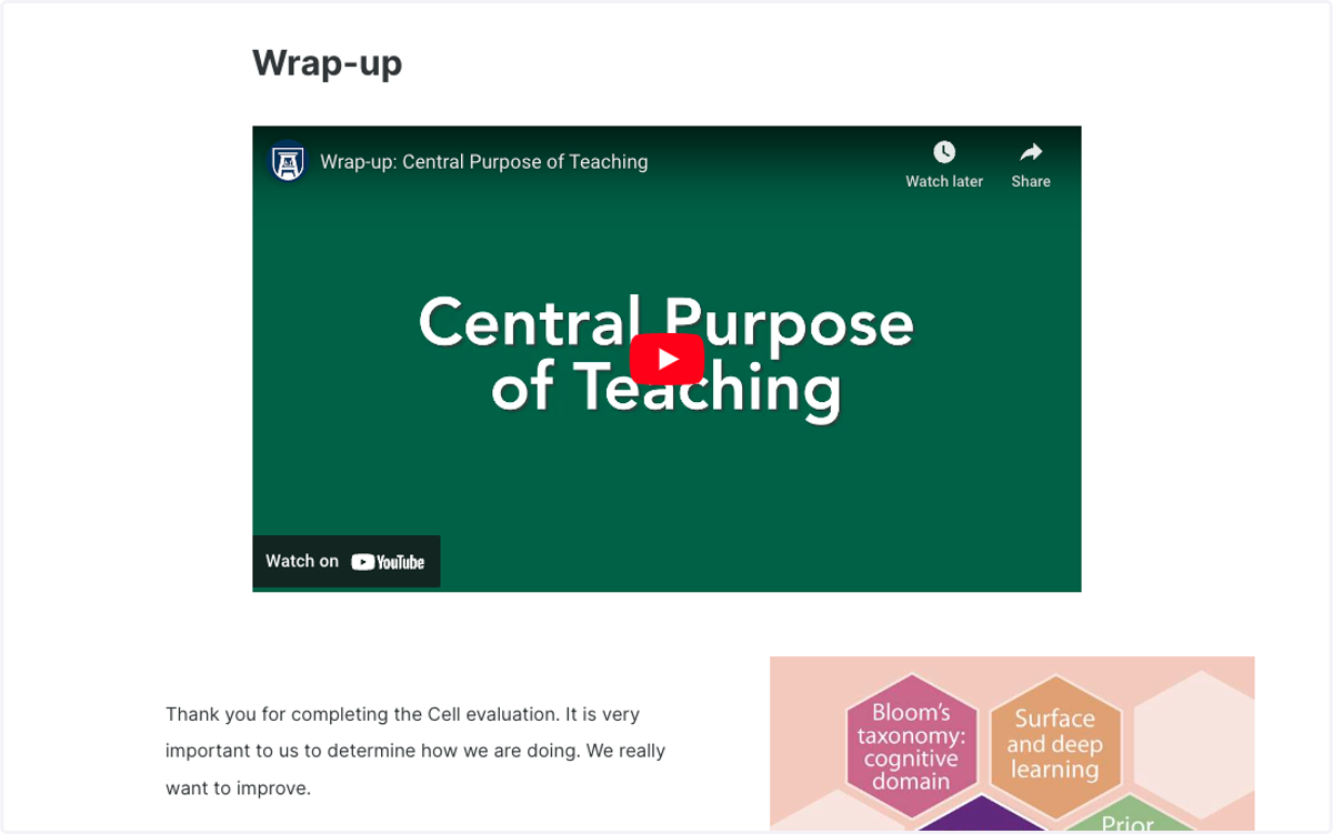 Click on the Wrap-up video and resources