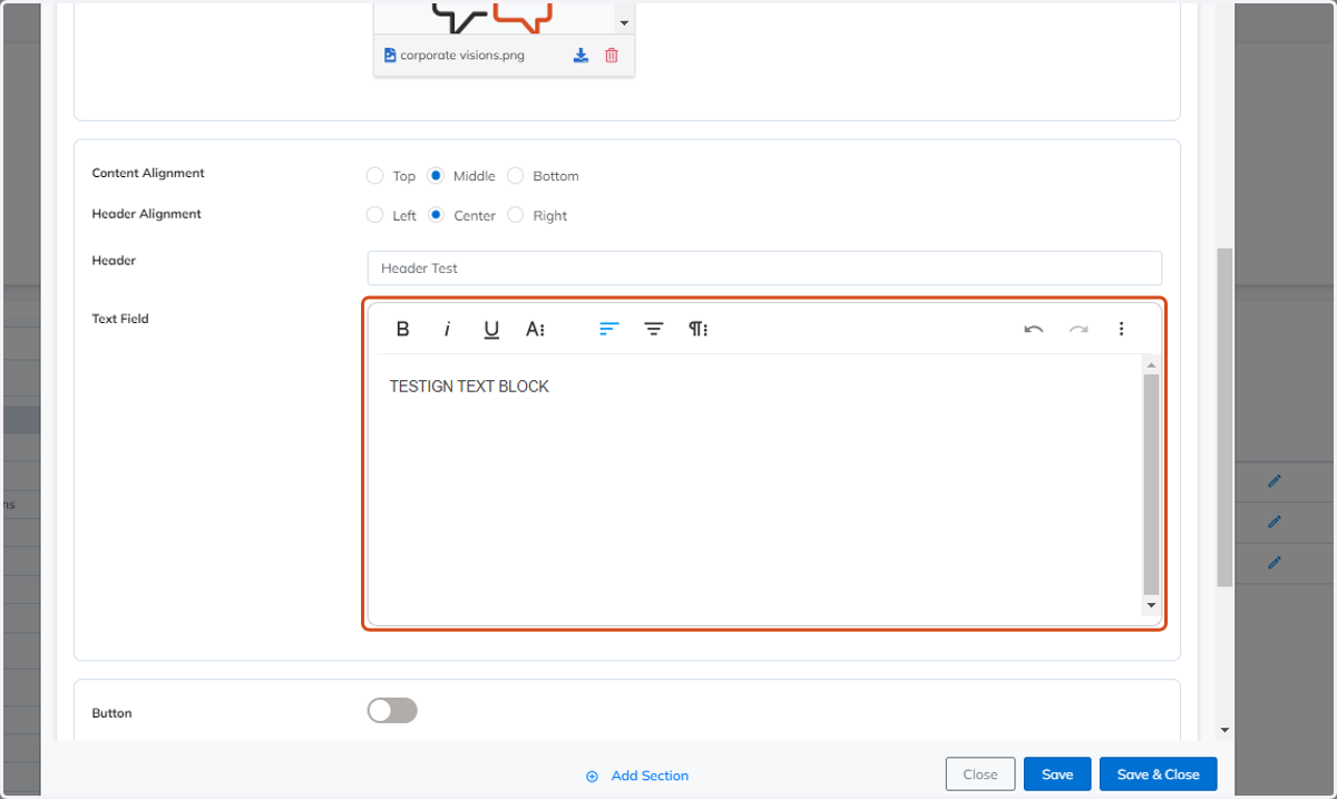 Fill in the Text Field
