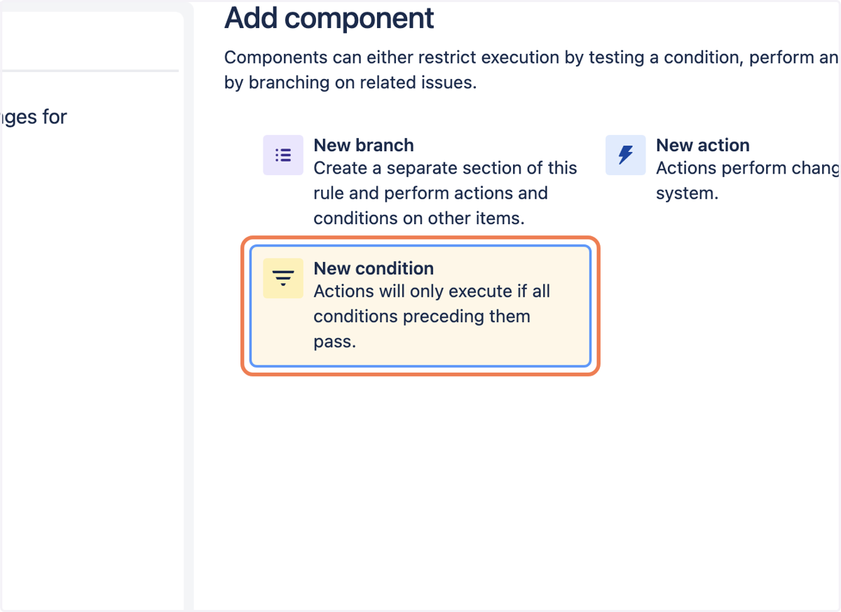 Click on New condition…