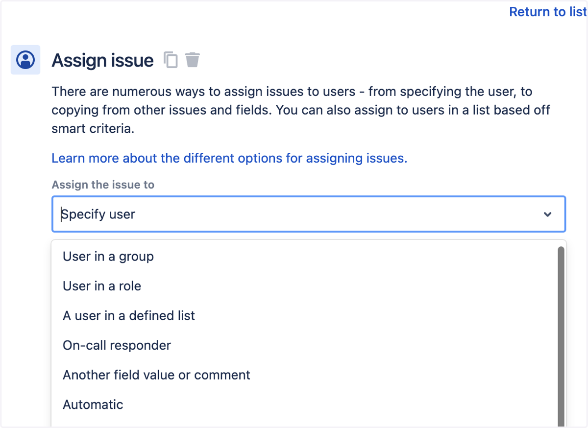 Click on Assign the issue to