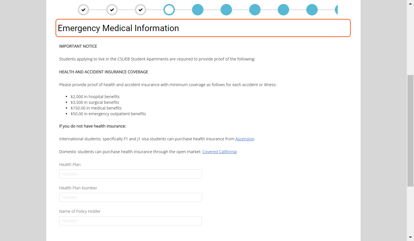 Emergency Medical Information