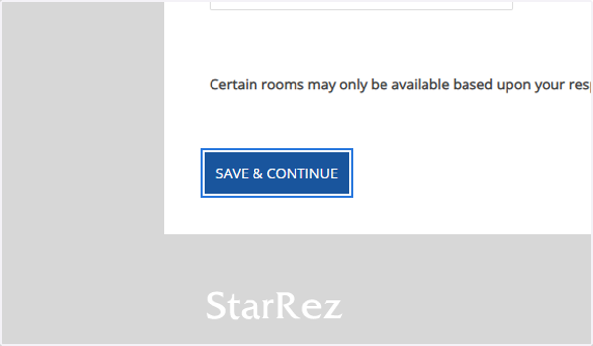 Click on SAVE & CONTINUE