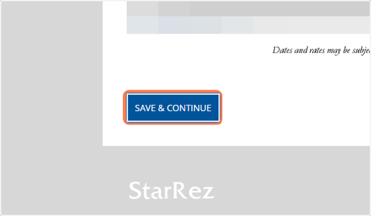Click on SAVE & CONTINUE