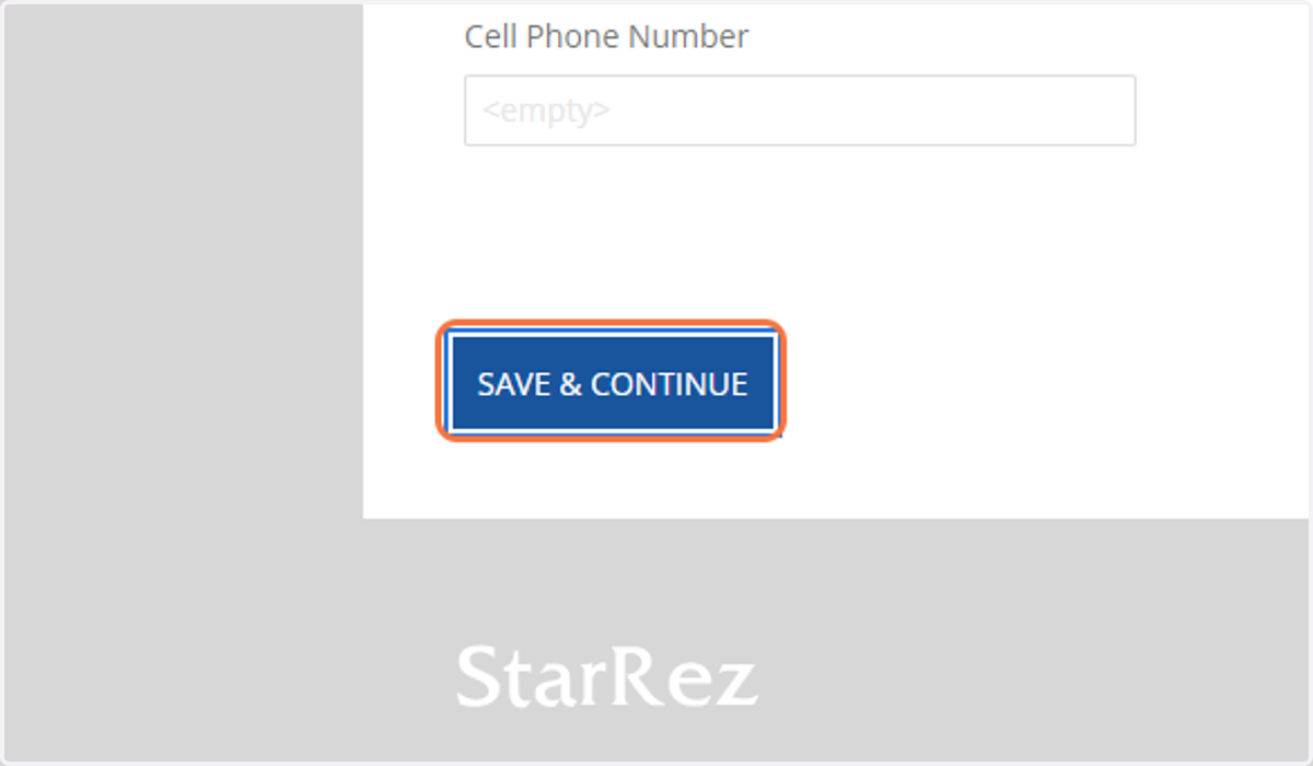 Click on SAVE & CONTINUE