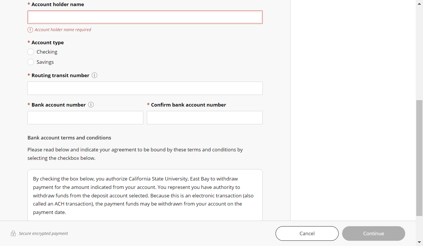 E-check information needed
