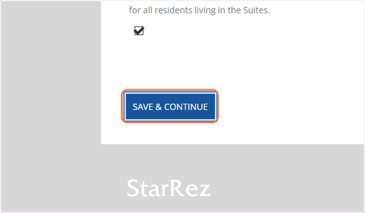 Click on SAVE & CONTINUE