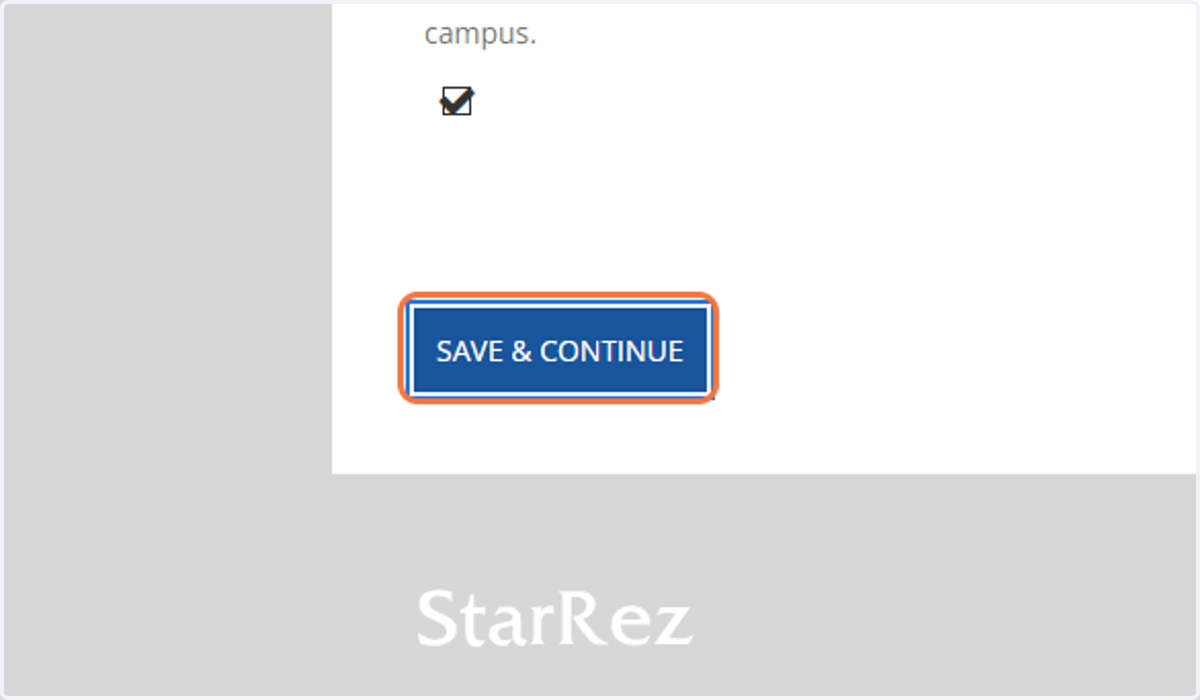 Click on SAVE & CONTINUE