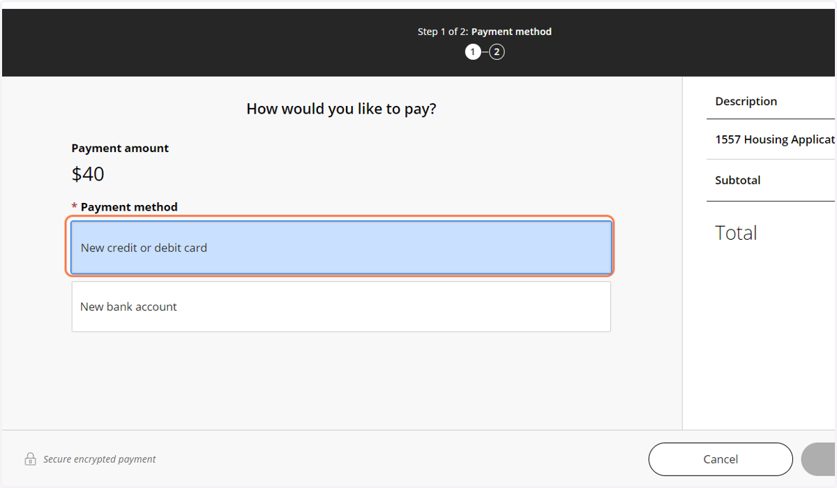 Payment Option 1