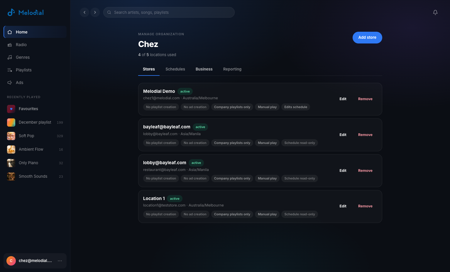 Click on Business