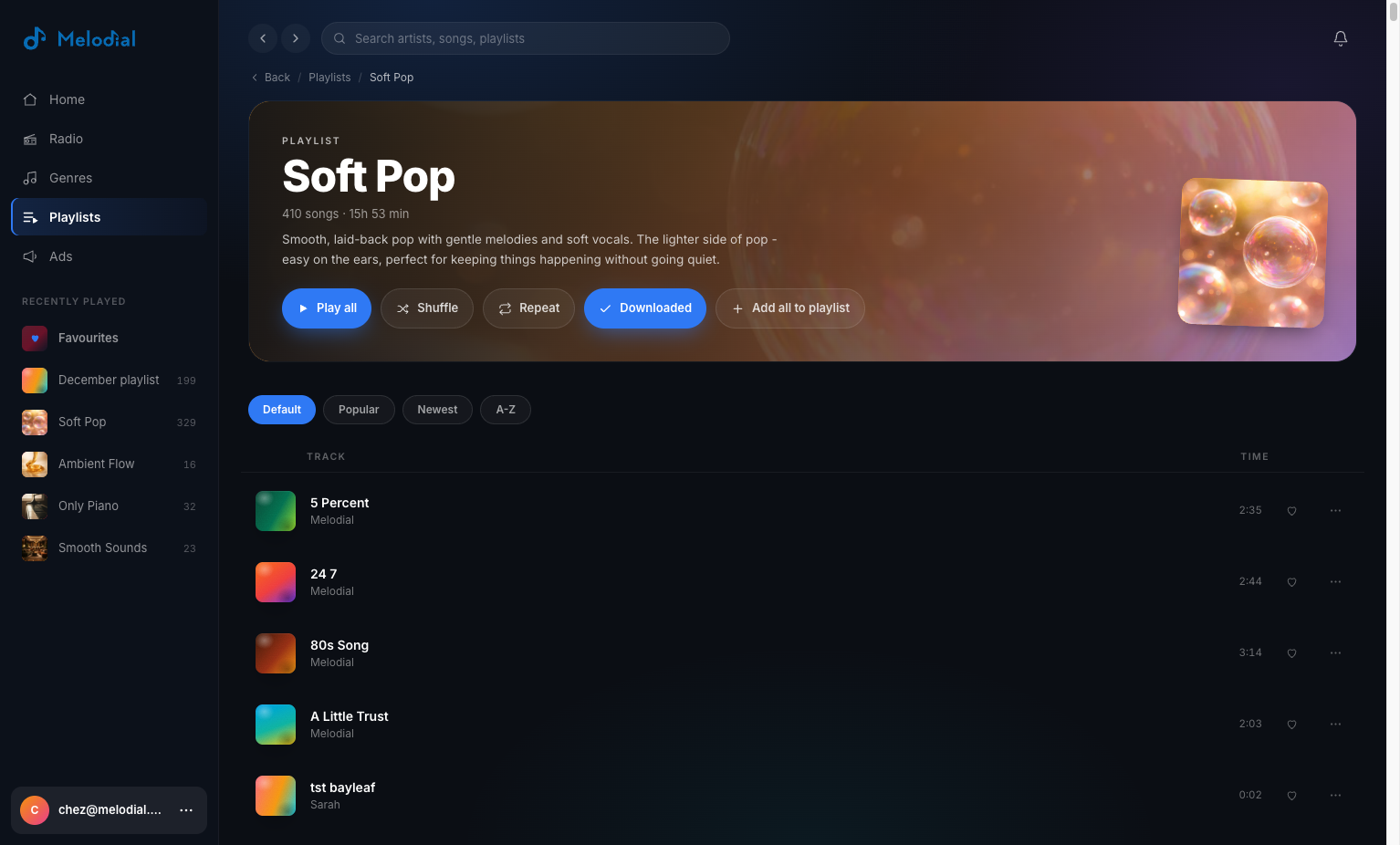 Click on Profile menu