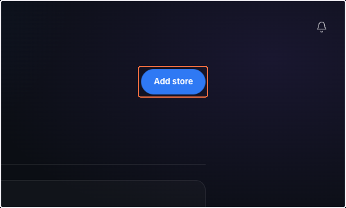 Click on Add store