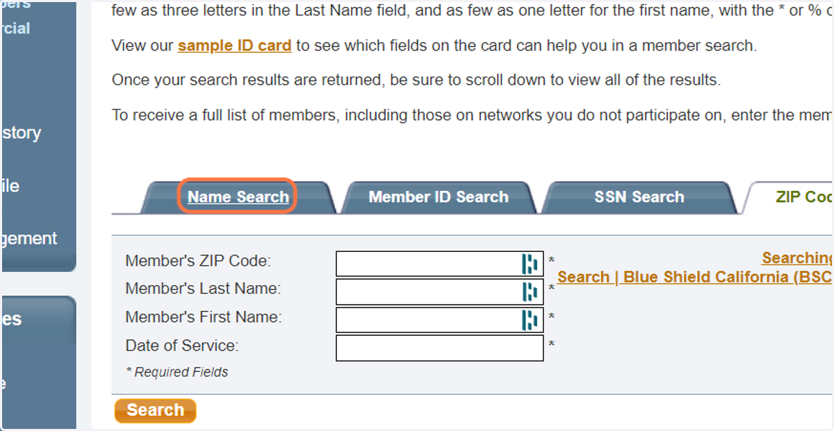There's many ways to search for patients.