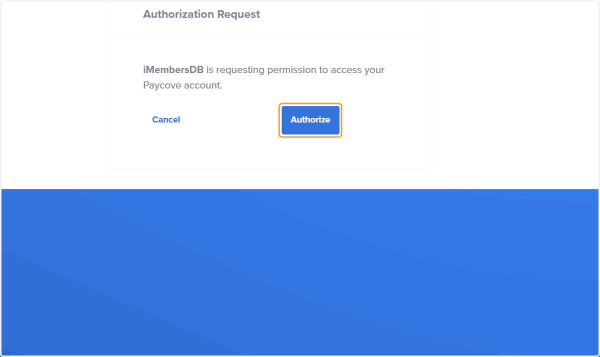Click on Authorize