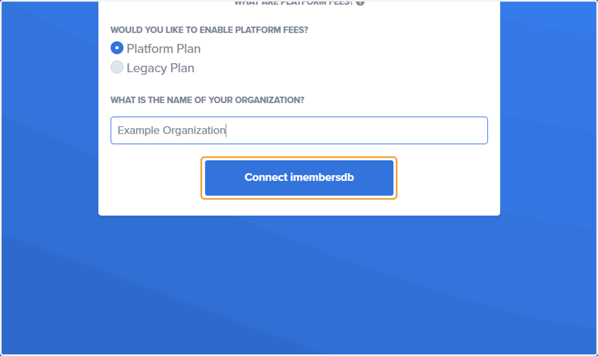 Click on Connect imembersdb