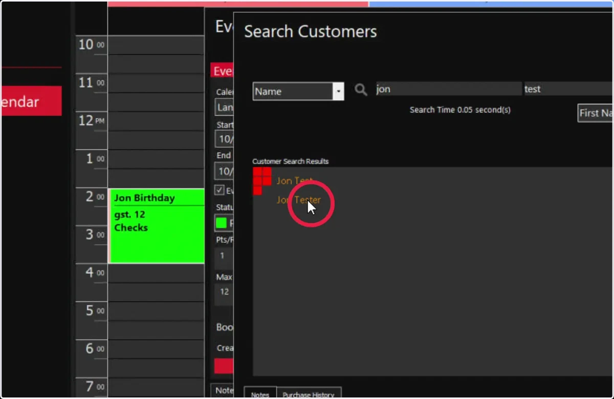 Select customer