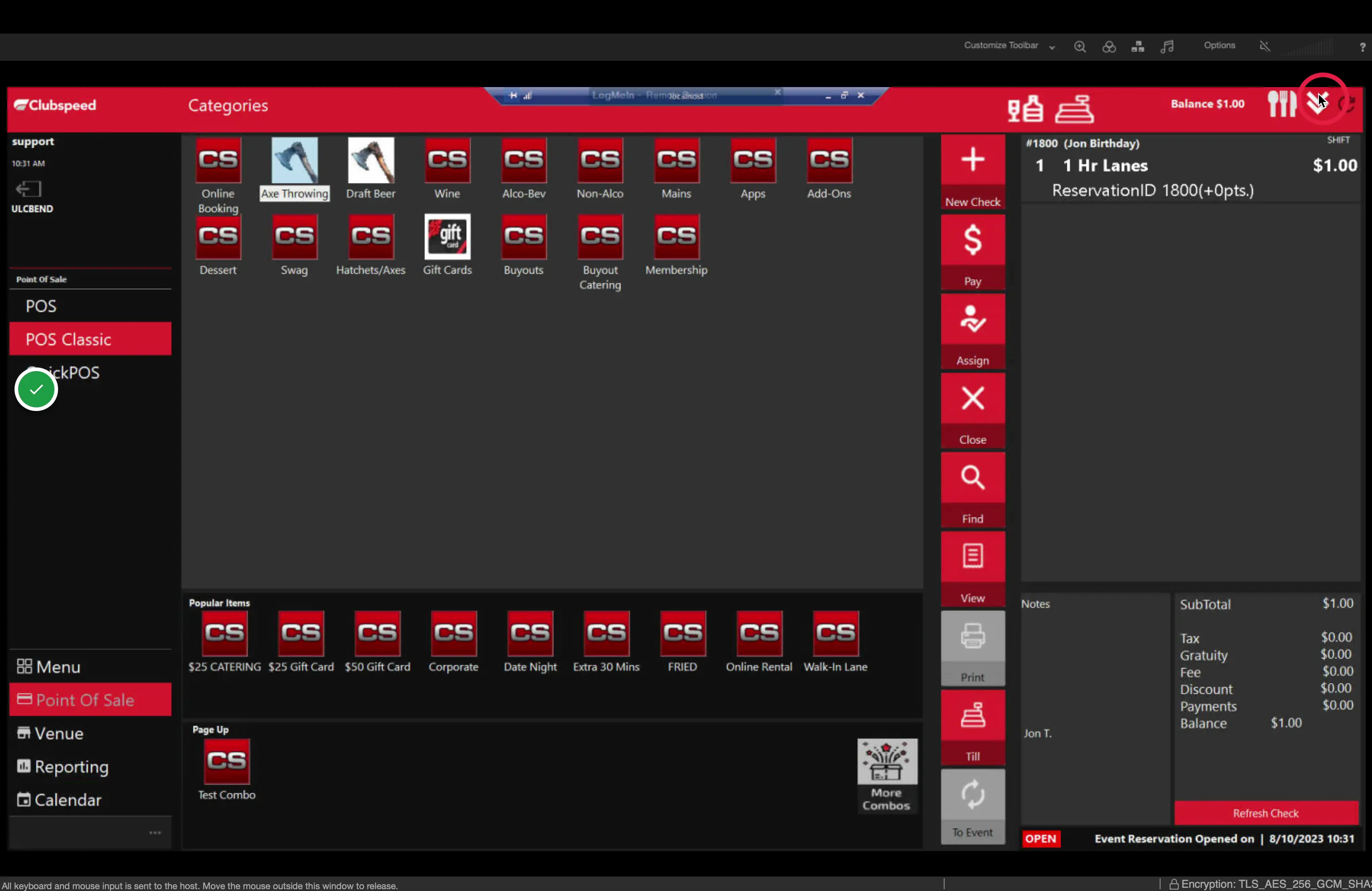 Click here to minimize the invoice.