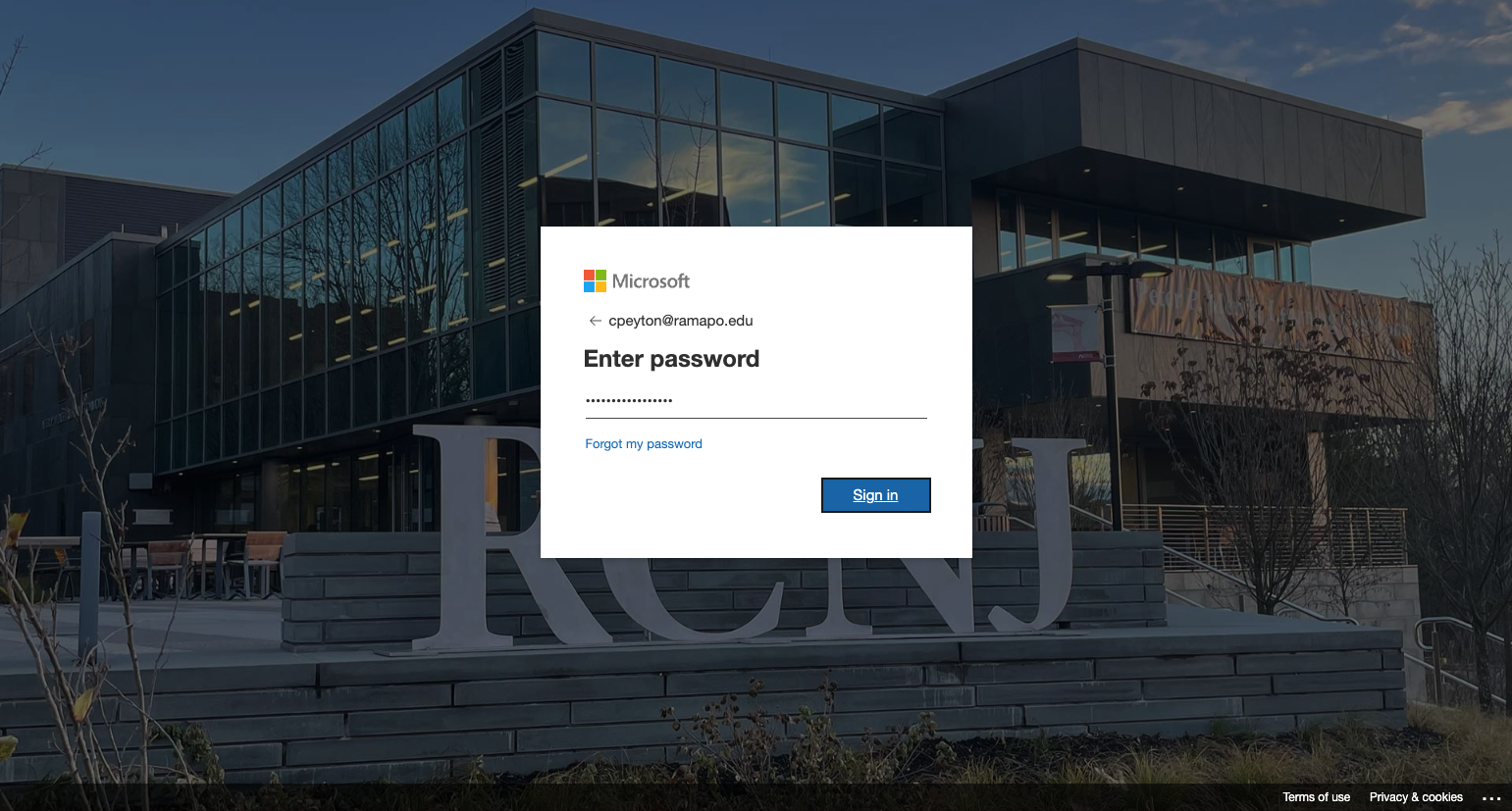 Click on Sign in