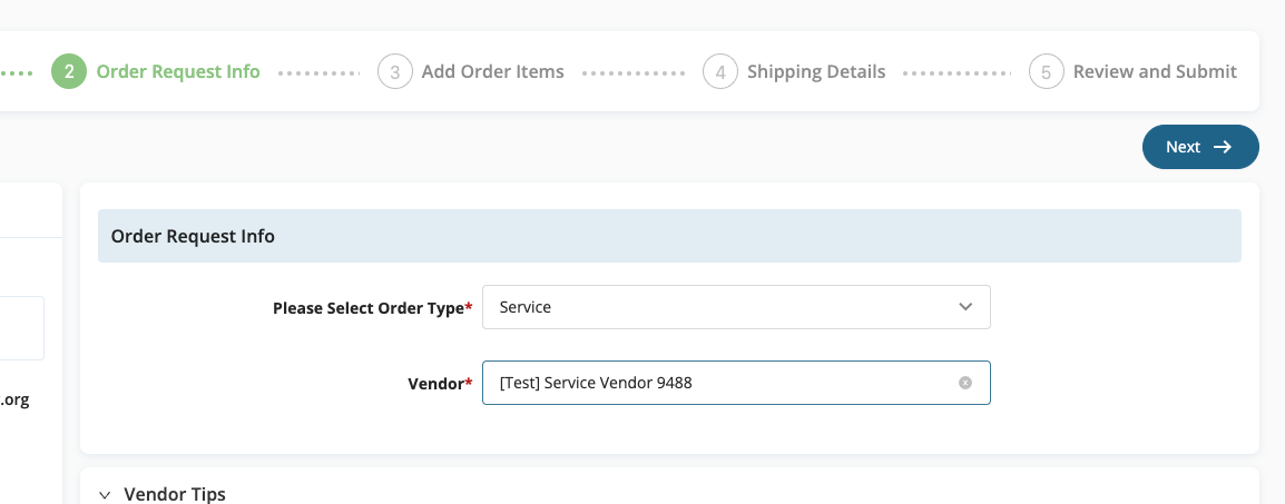 Locate Vendor