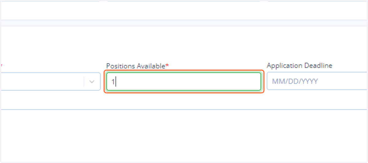 Add the number of "Positions Available."