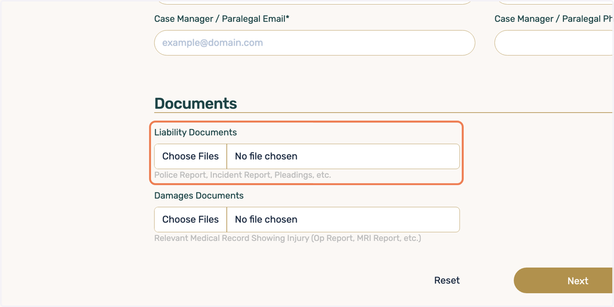 Liability Documents…