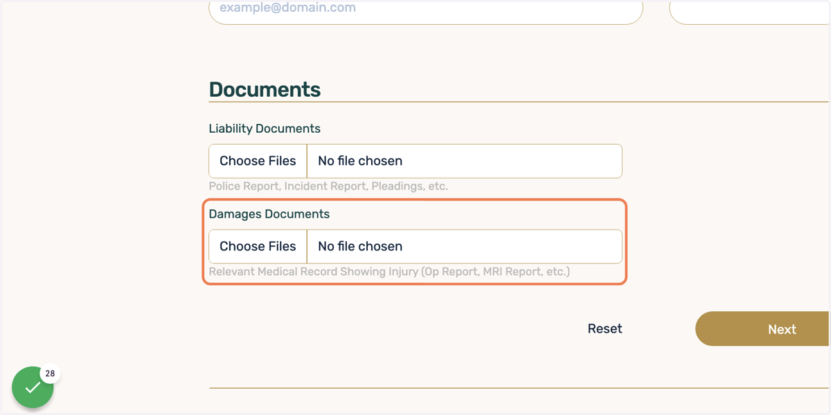 And Damages Documents…