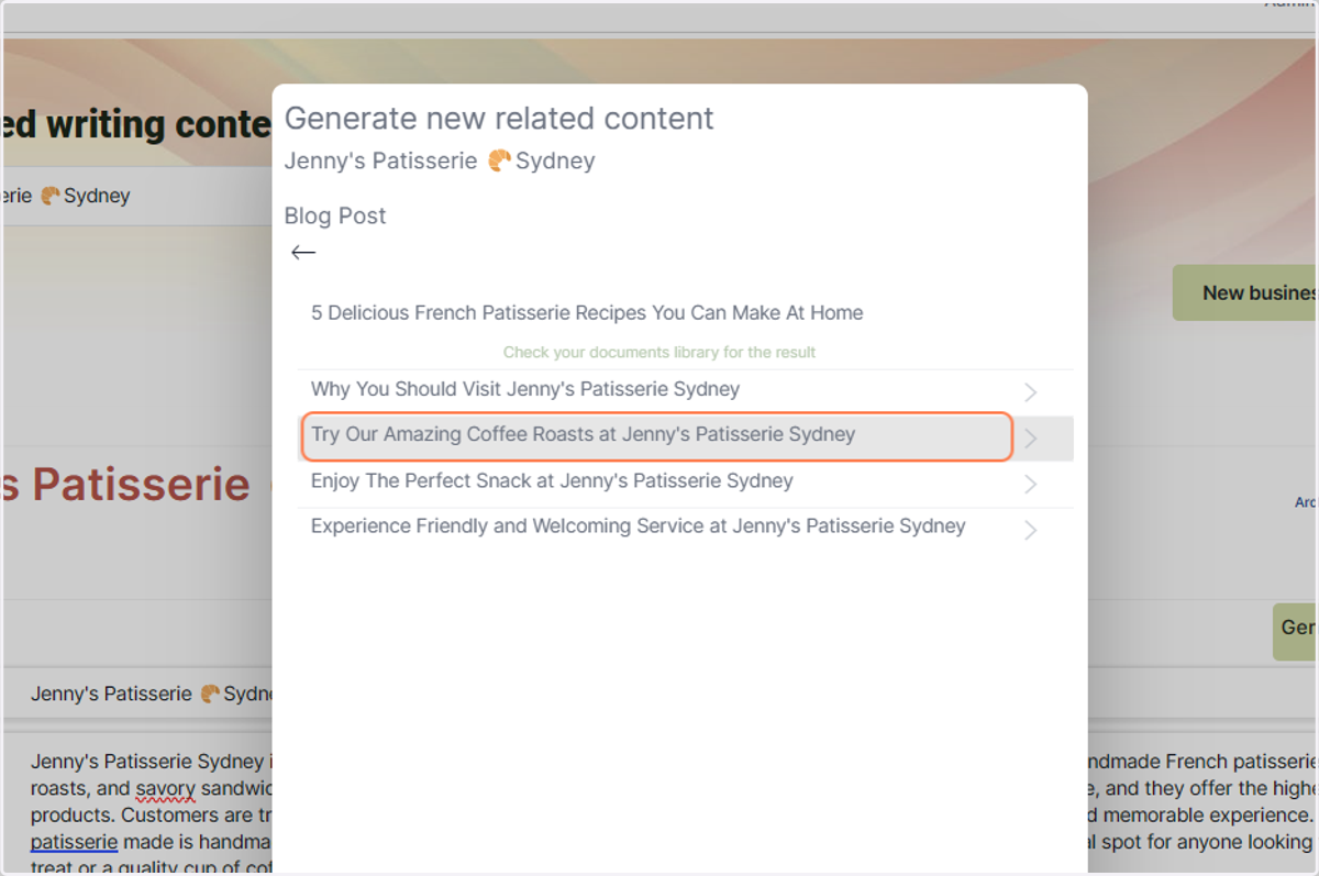 You can click more than once, wait until you see the green message appear 'Check your documents library for the result'