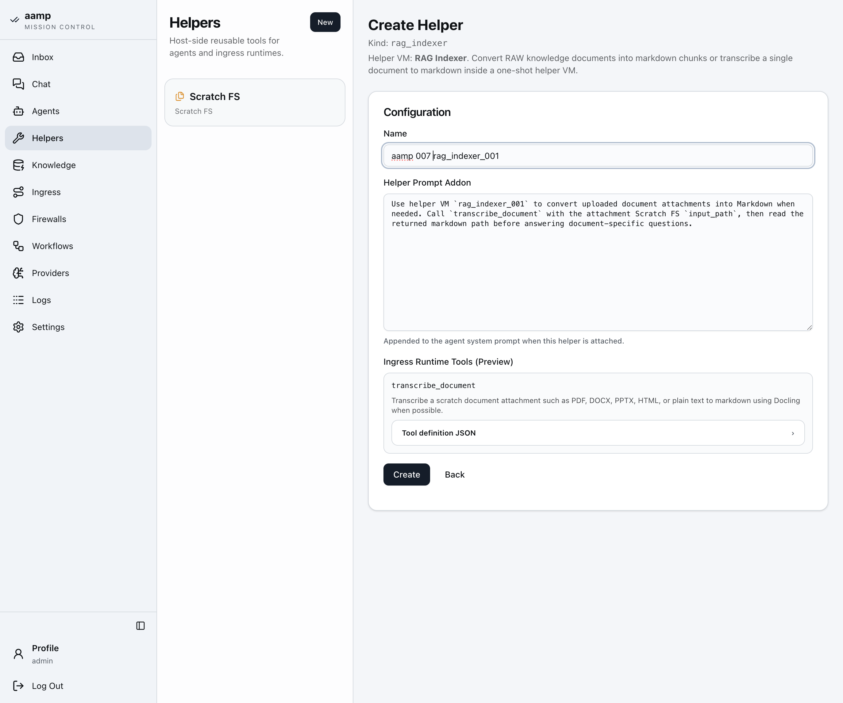 Step 8 of the RAG knowledge base walkthrough