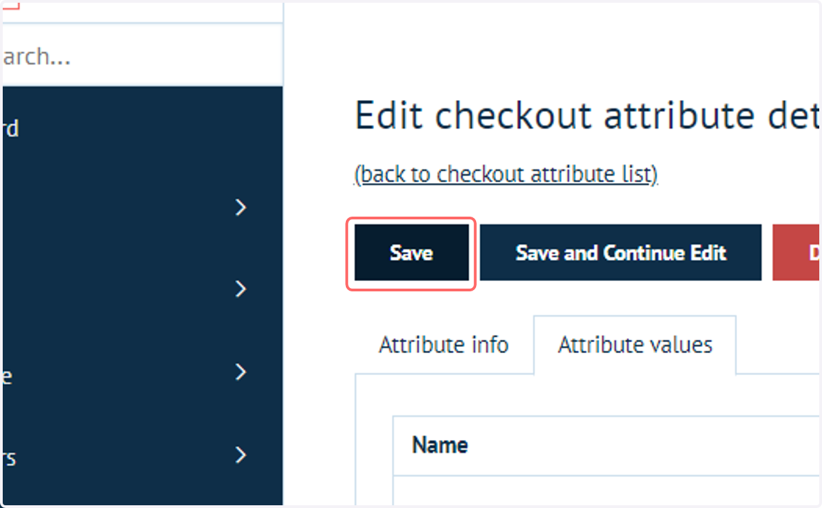 Click on Save