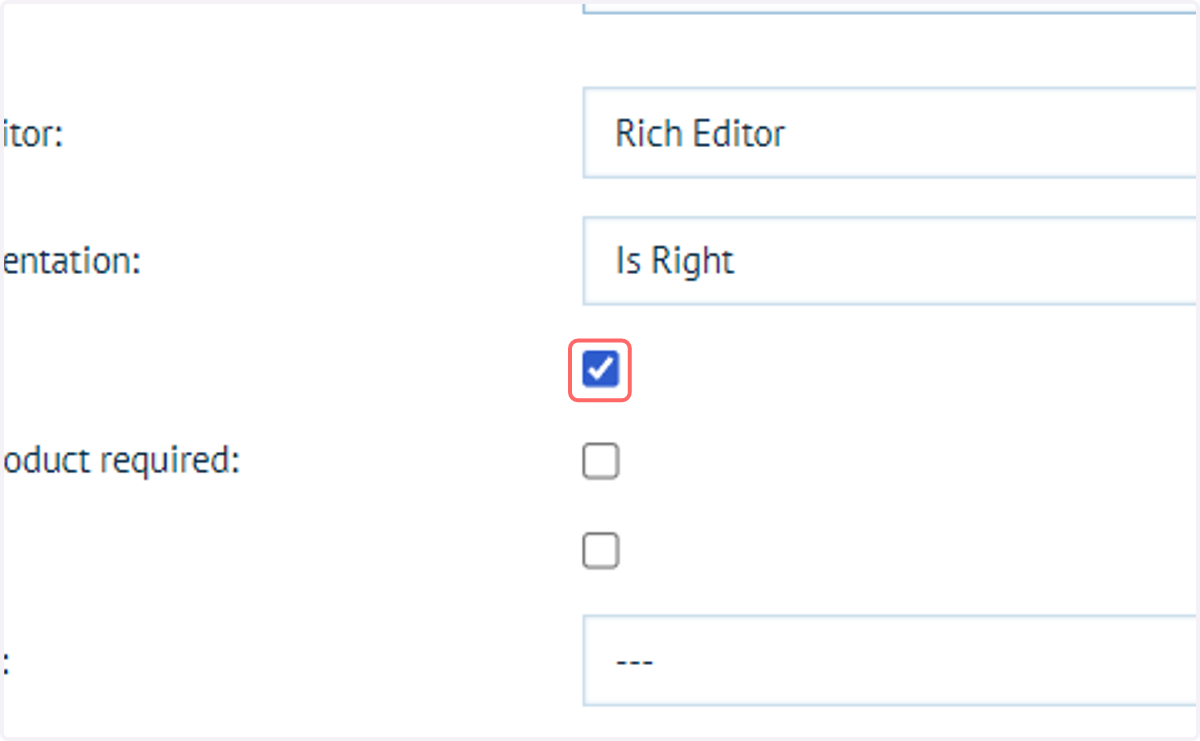 Check Required