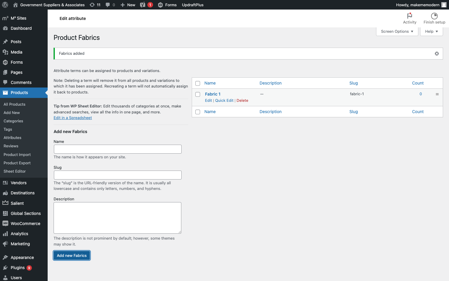 You will see the new configuration pop up in the right box. Repeat these steps until all the configurations have been created for the attribute.