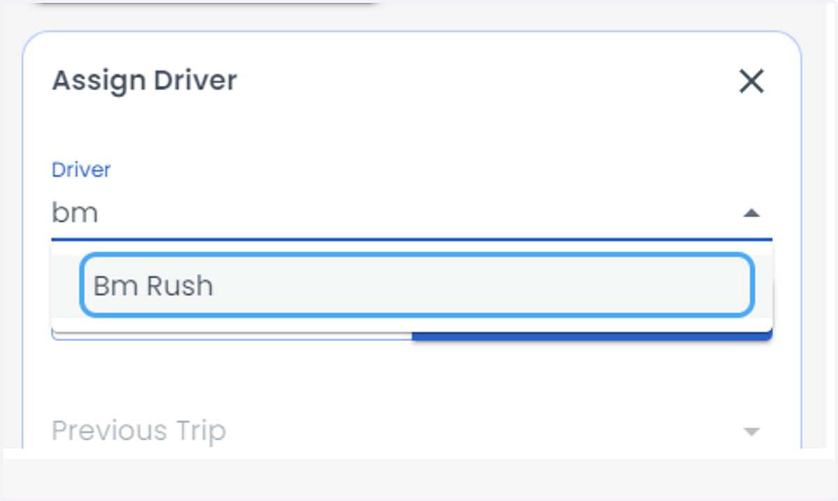Select the driver.