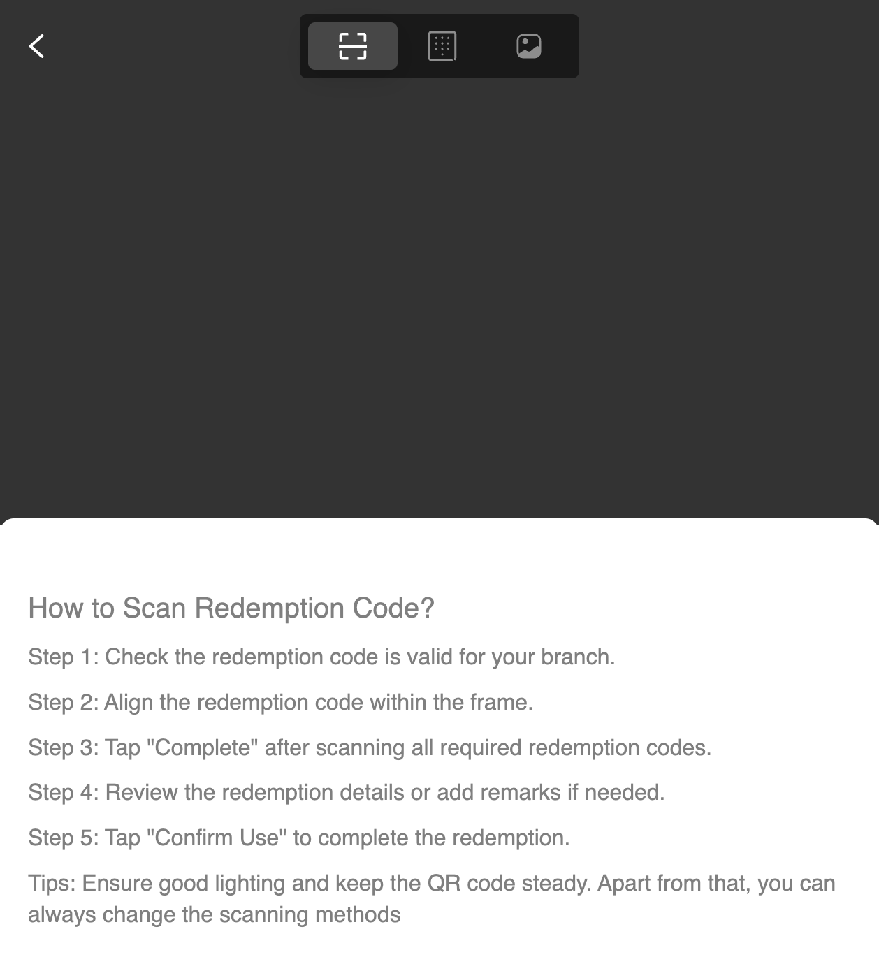 3 Methods: Scan QR/ Insert Code/ Upload Image or File (QR)