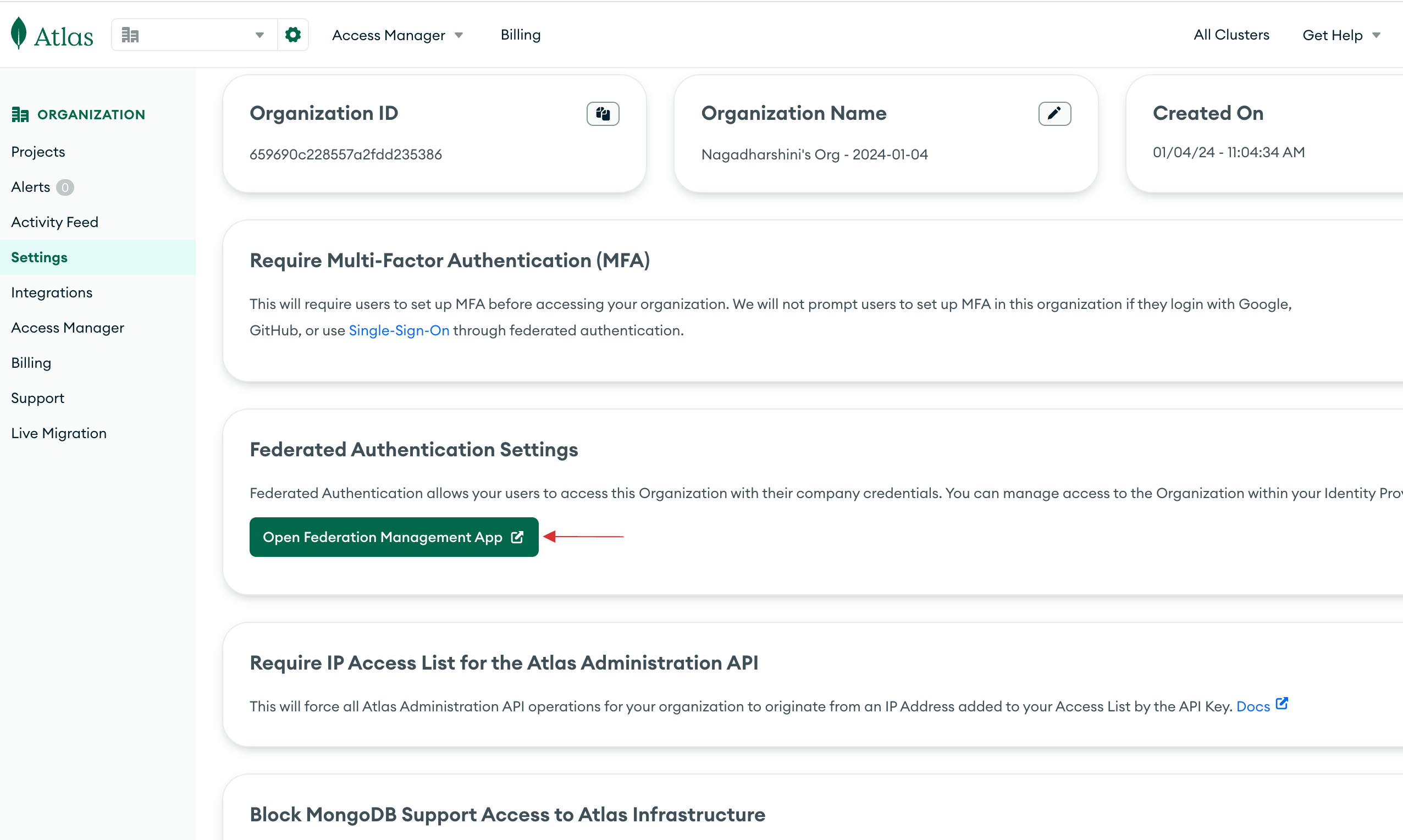 Open Federation Management App